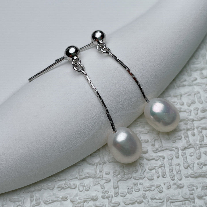 Colleen | Avslappnade Drop Pearl Örhängen
