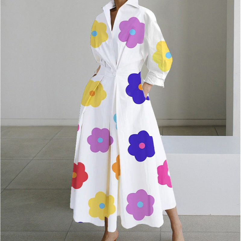 Alora | Elegant Front Wrap Collared Maxi Klänning
