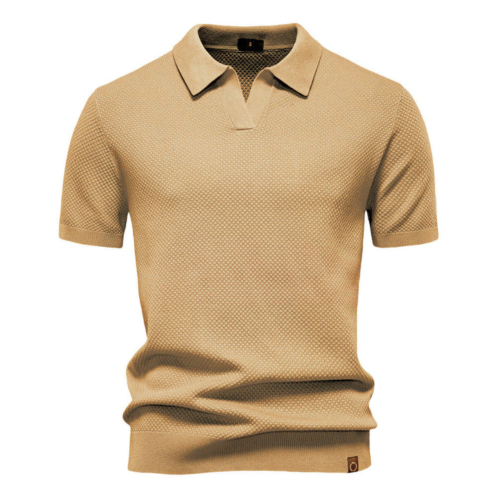Carter | Klassisk Texturerad Poloshirt