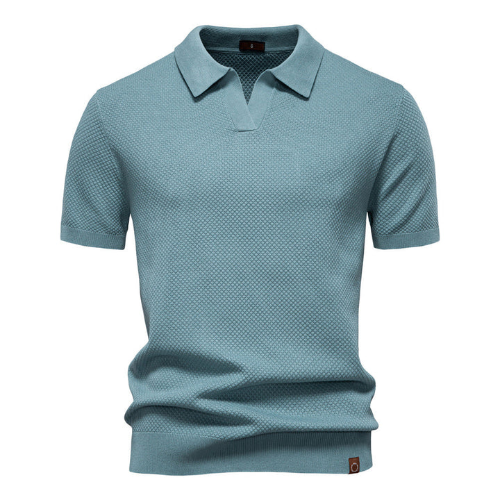 Carter | Klassisk Texturerad Poloshirt