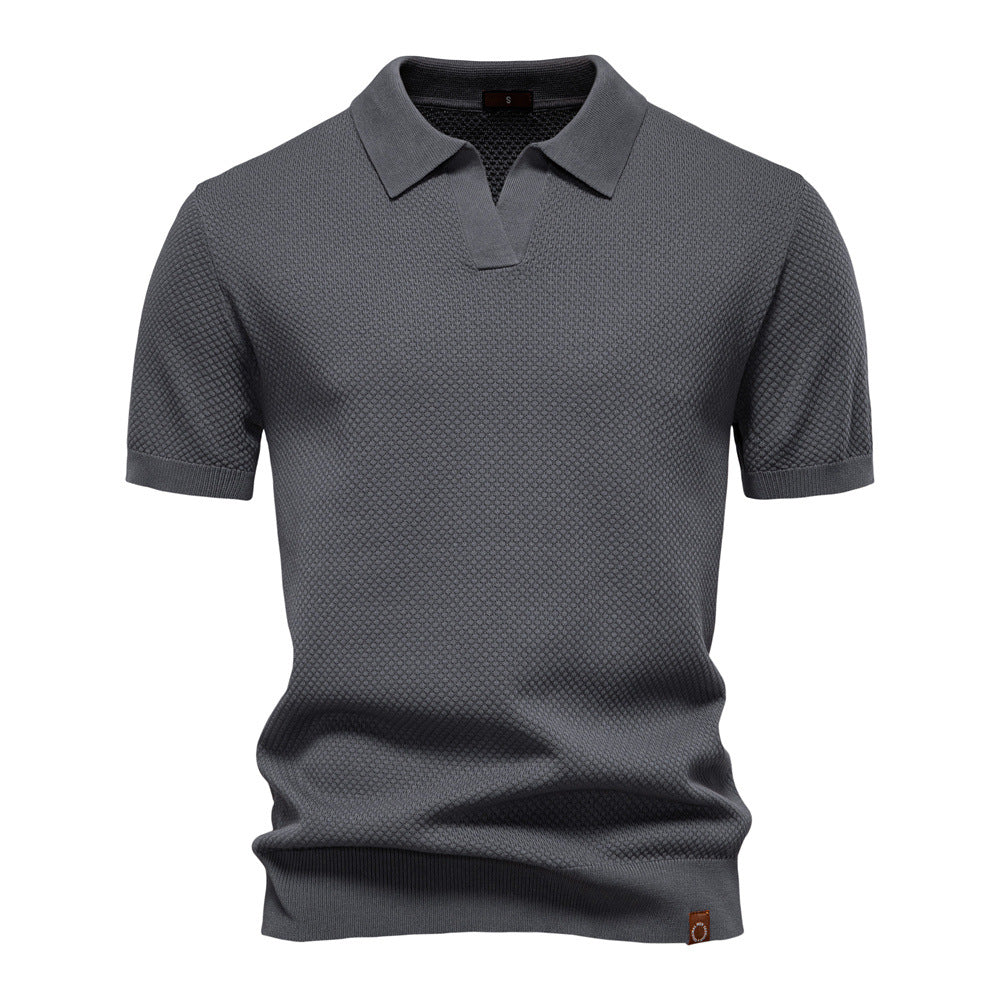 Carter | Klassisk Texturerad Poloshirt