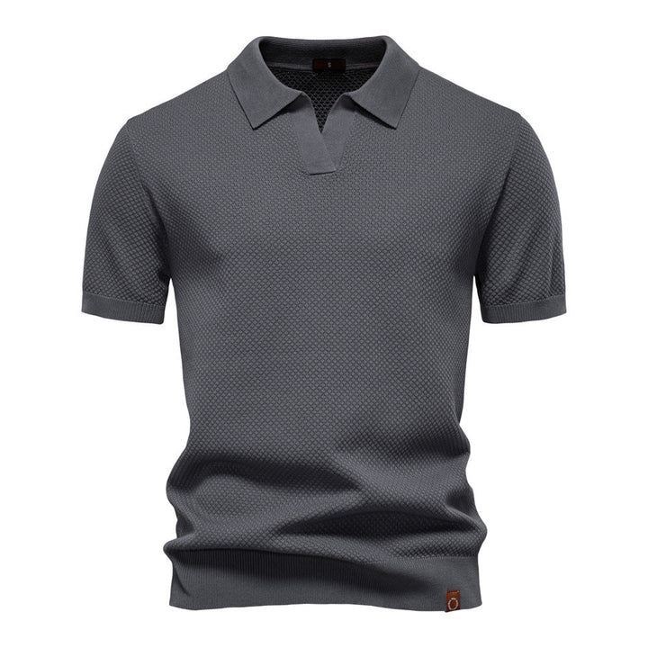 Carter | Klassisk Texturerad Poloshirt