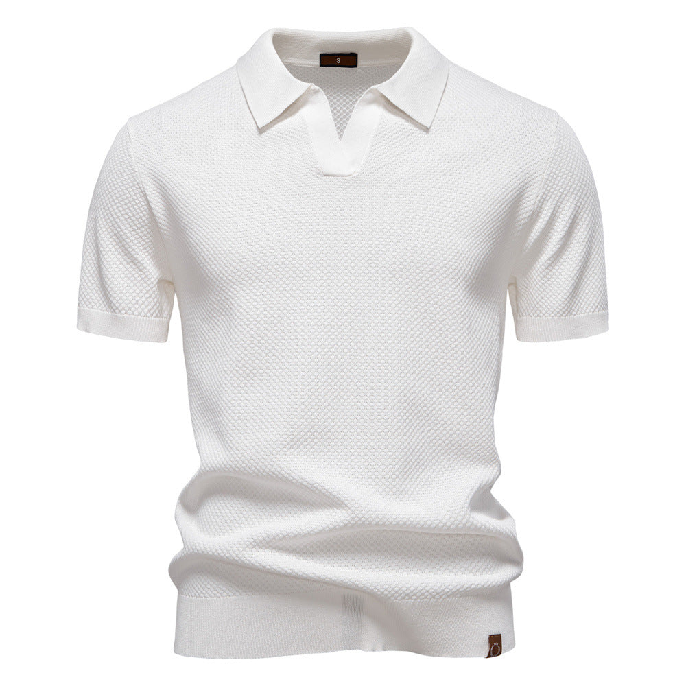 Carter | Klassisk Texturerad Poloshirt