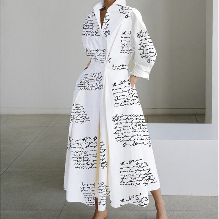 Alora | Elegant Front Wrap Collared Maxi Klänning