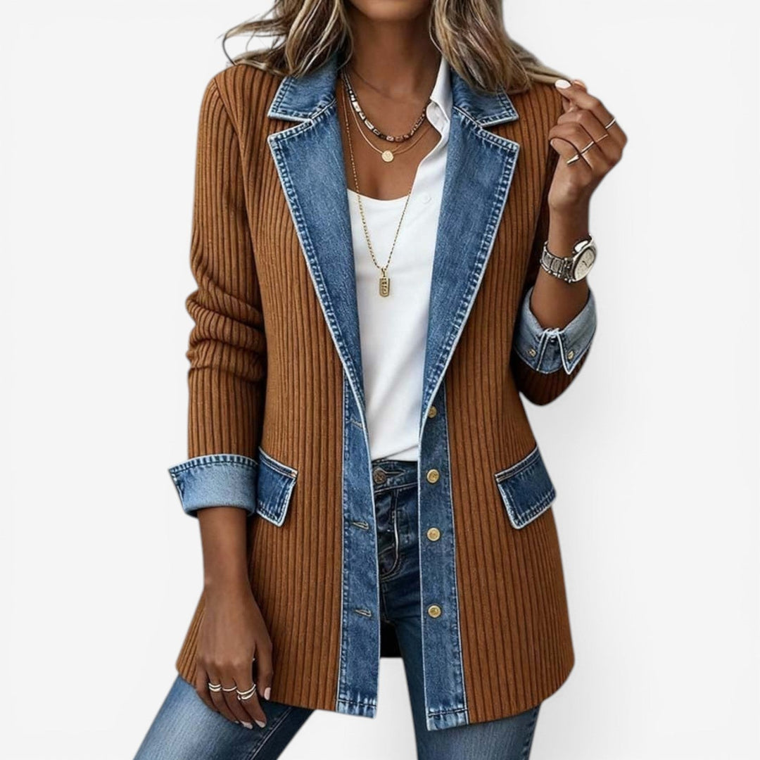 Bethany | Elegant Lagerkrage Knappjacka