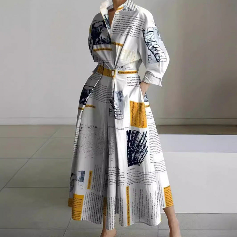 Alora | Elegant Front Wrap Collared Maxi Klänning