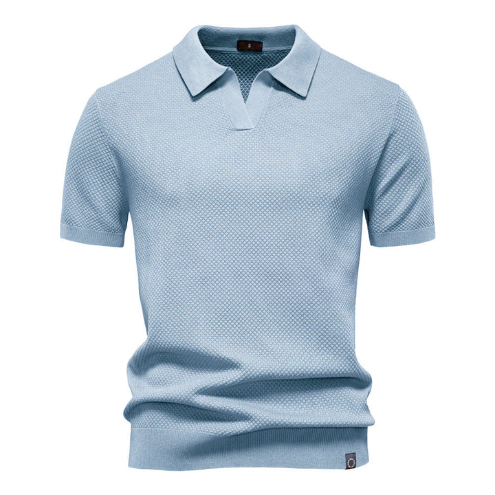Carter | Klassisk Texturerad Poloshirt