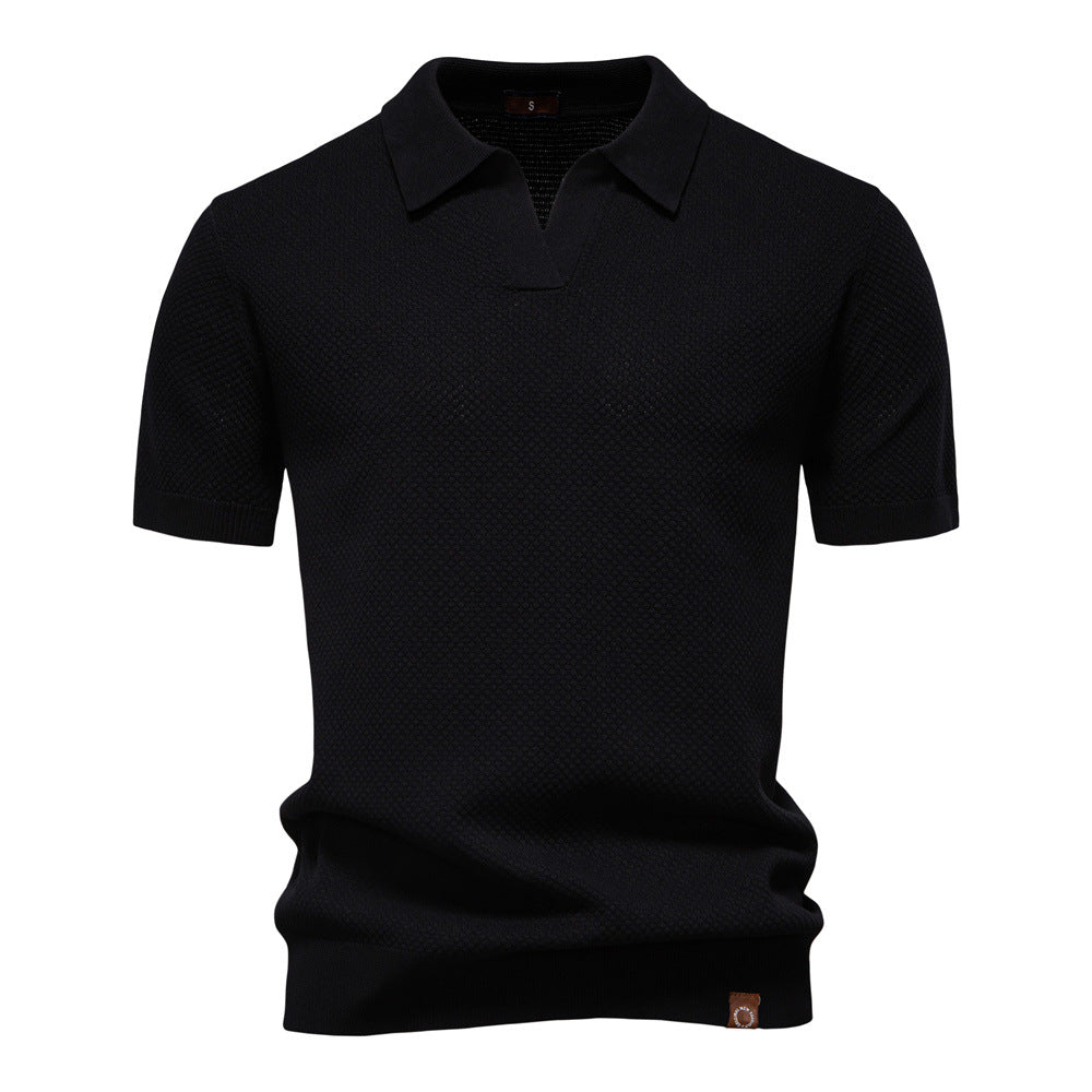 Carter | Klassisk Texturerad Poloshirt