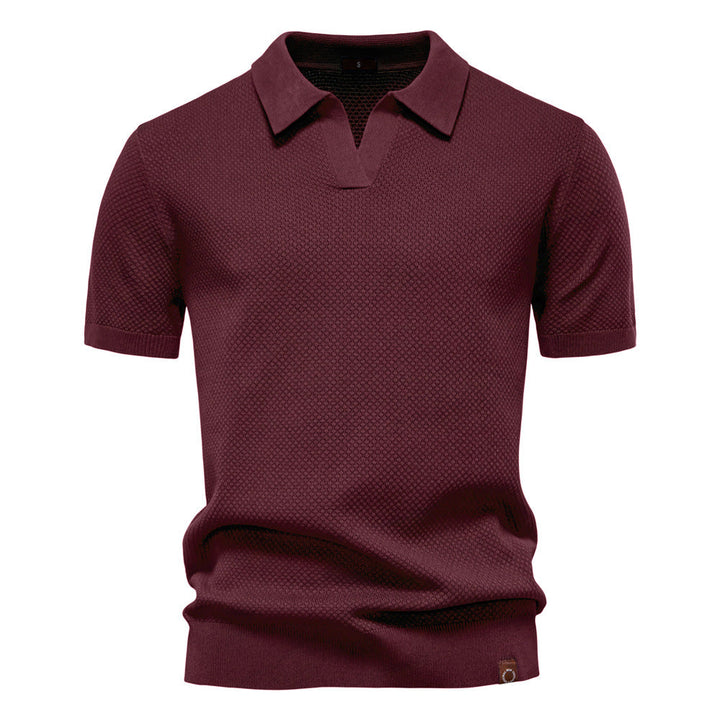Carter | Klassisk Texturerad Poloshirt