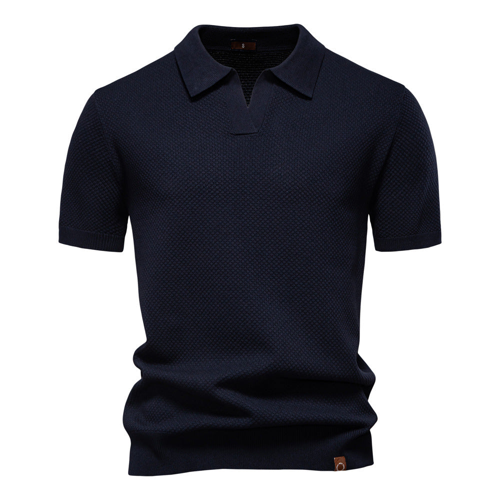 Carter | Klassisk Texturerad Poloshirt