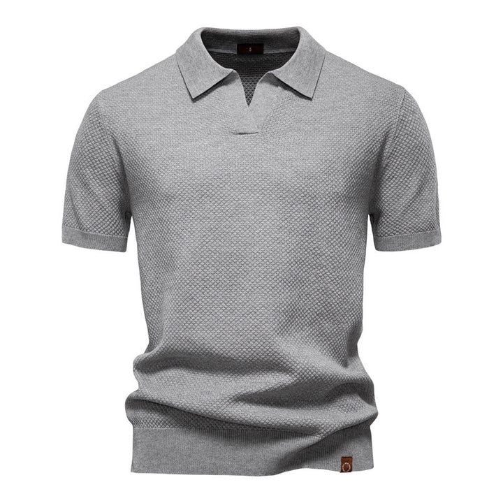 Carter | Klassisk Texturerad Poloshirt