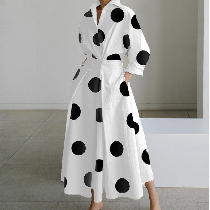 Alora | Elegant Front Wrap Collared Maxi Klänning