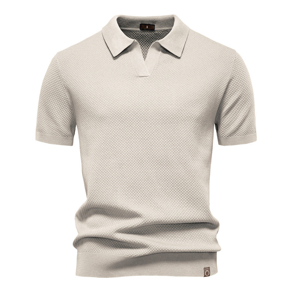 Carter | Klassisk Texturerad Poloshirt