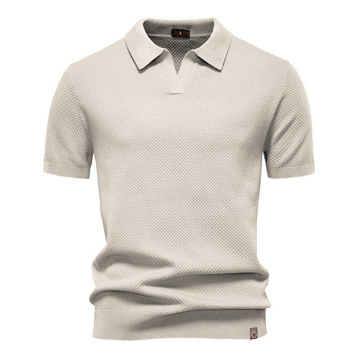 Carter | Klassisk Texturerad Poloshirt