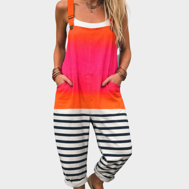 Irene | Bekväm Multicolor Konst Jumpsuit