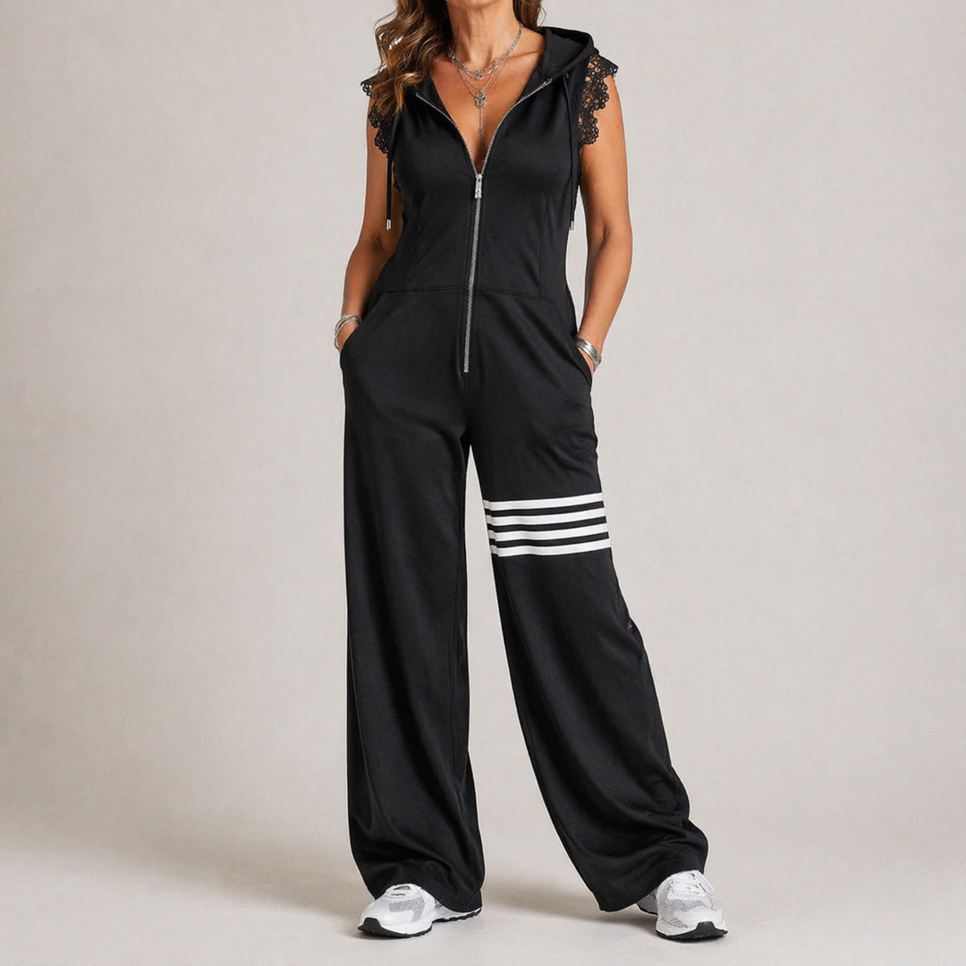 Verena | Sportig Huvtröja Jumpsuit