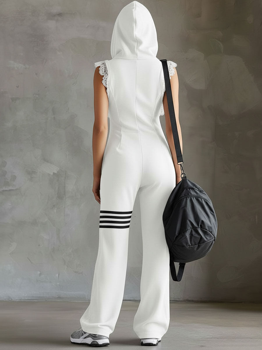 Verena | Sportig Huvtröja Jumpsuit