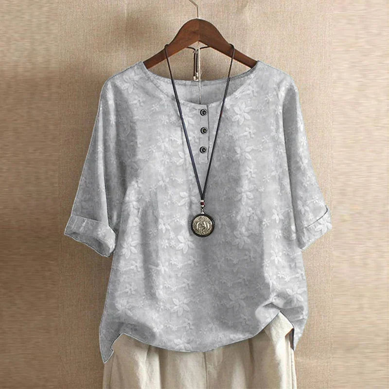 Raina | Avslappnad Retro-Inspirerad Blus