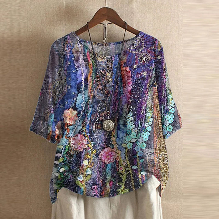 Raina | Avslappnad Retro-Inspirerad Blus