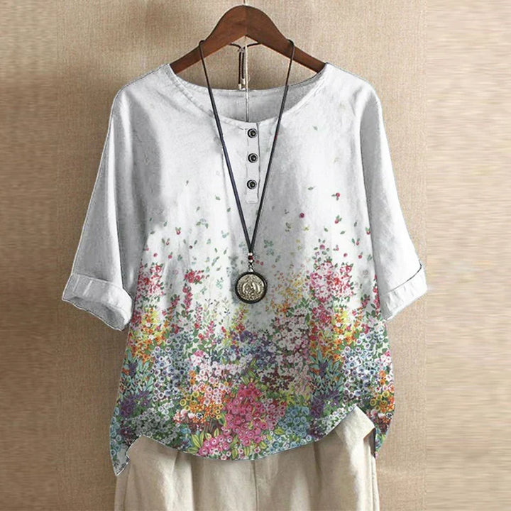 Raina | Avslappnad Retro-Inspirerad Blus