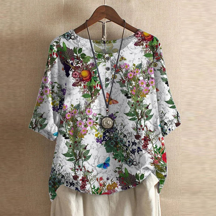 Raina | Avslappnad Retro-Inspirerad Blus