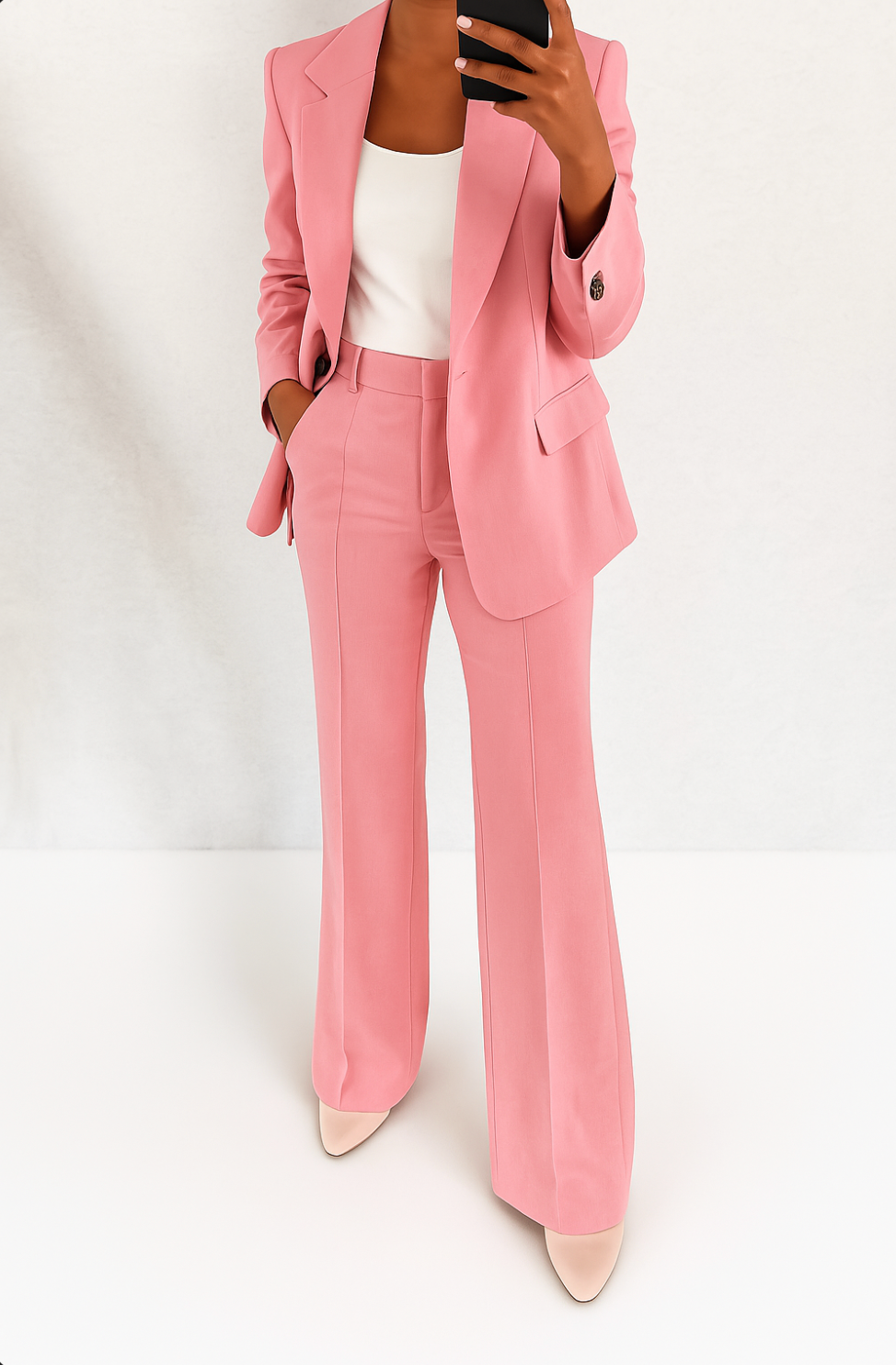 Ava | Chic Tvådelad Blazer &amp; Byx Set