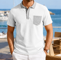 Harrison | Kontrastfärgad Pocket Polo Skjorta