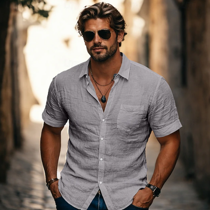 Bradley | Avslappnad Kortärmad Skjorta