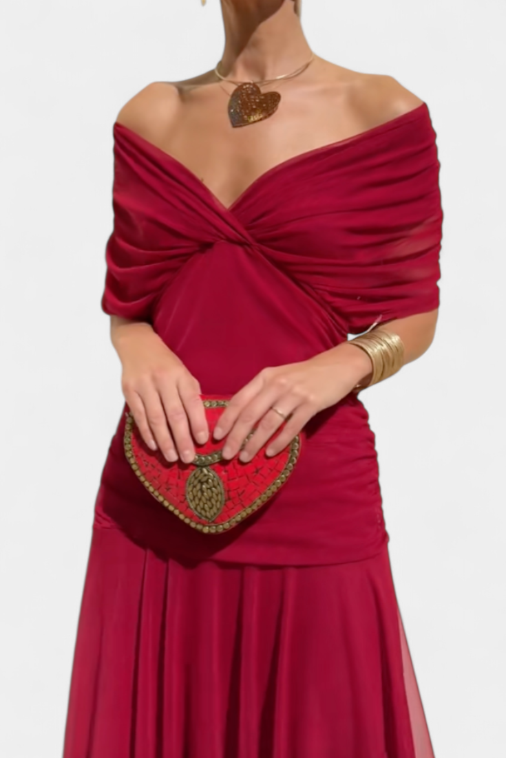 Sophia | Elegant Off-Shoulder Klänning