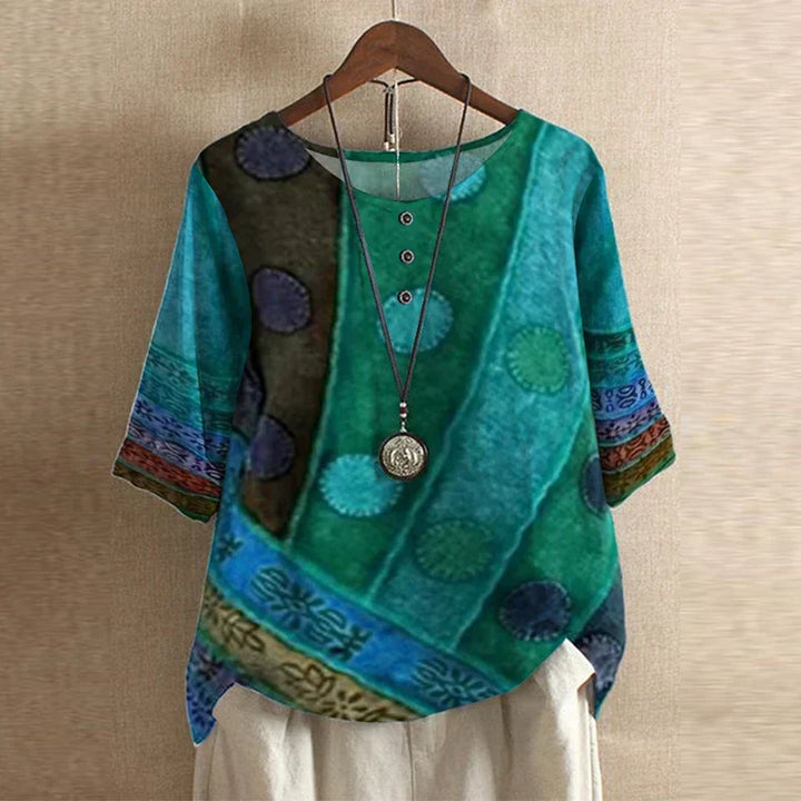 Raina | Avslappnad Retro-Inspirerad Blus