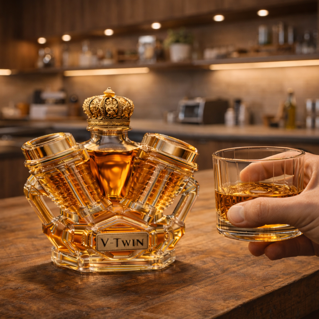 Wayne | Whisky Flaska V-Twin Design