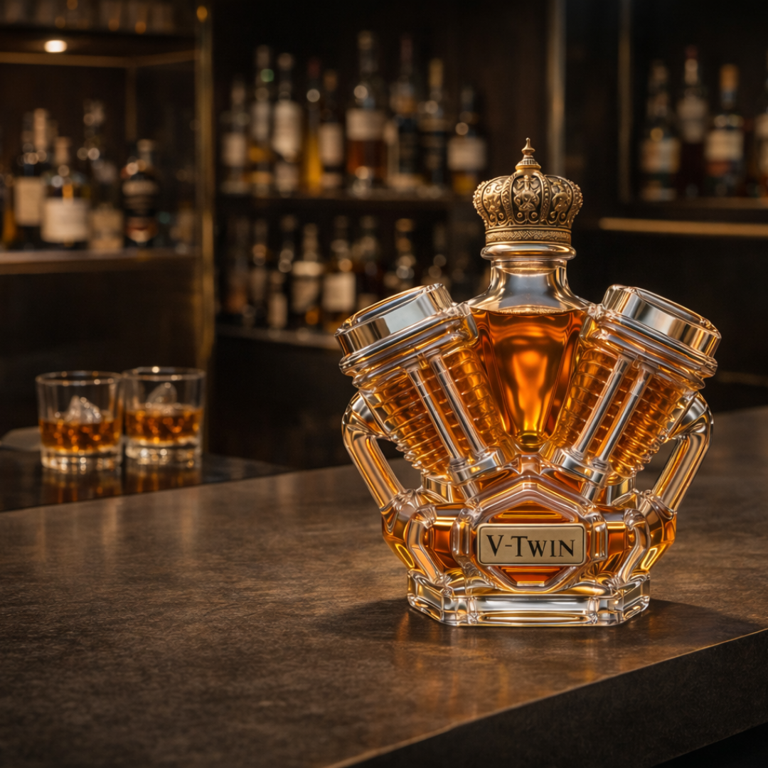 Wayne | Whisky Flaska V-Twin Design