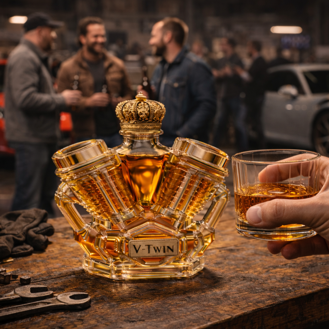 Wayne | Whisky Flaska V-Twin Design