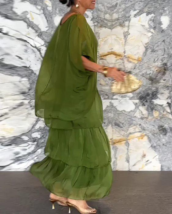 Caroline | Elegant Flödande Maxiklänning