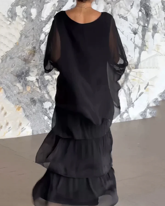 Caroline | Elegant Flödande Maxiklänning