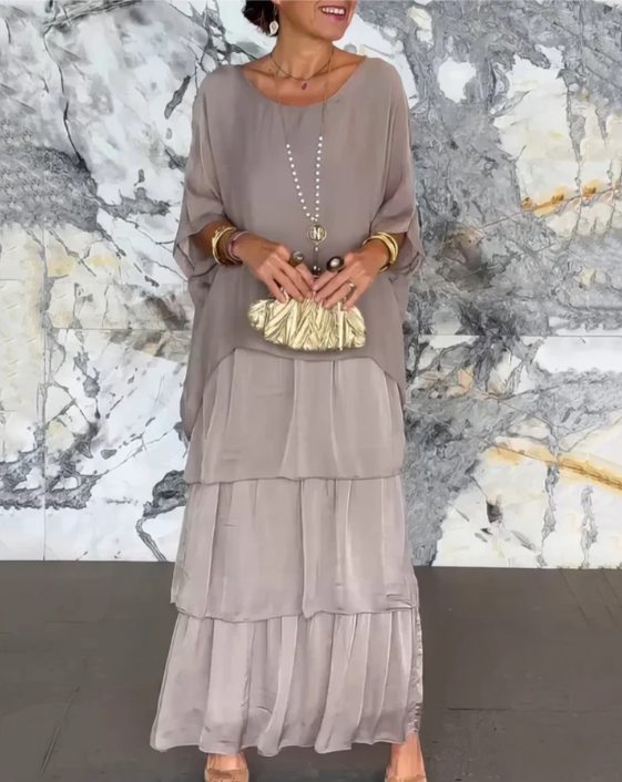 Caroline | Elegant Flödande Maxiklänning