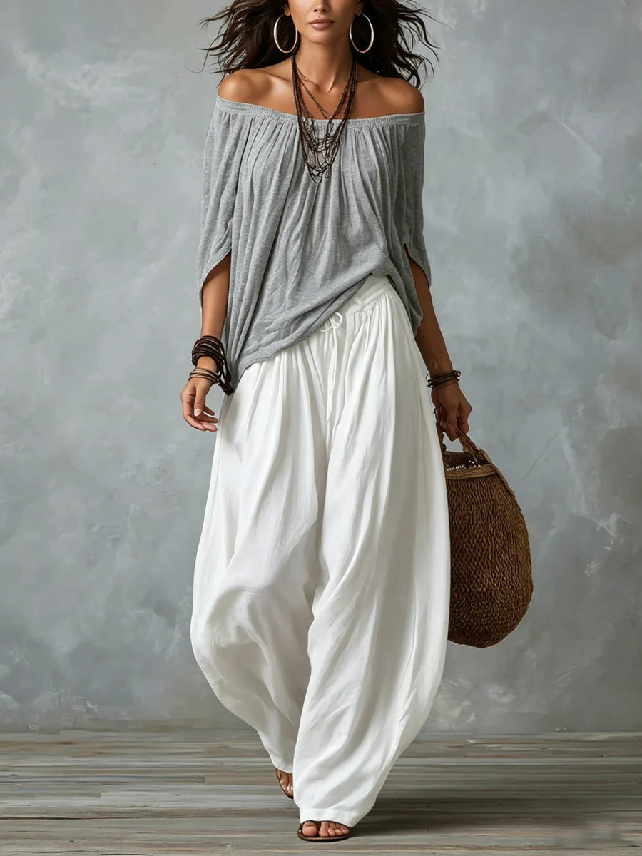 Esme | Avslappnad Off-Shoulder Set