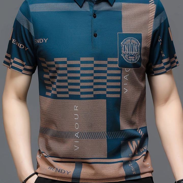 Nathaniel | Raffinerad Colorblock Polo Skjorta