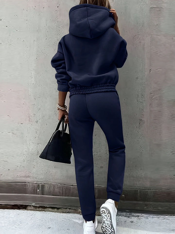 Farrah | Avslappnad Hooded Tvådelad Set