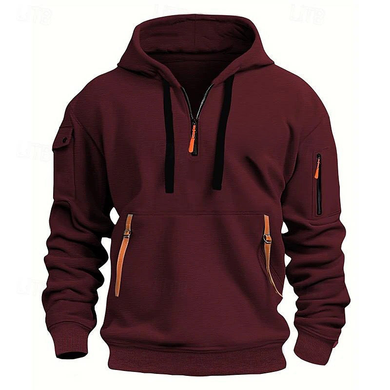 Hoodie oversize med nedfallande axlar och lös passform