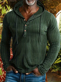 Rowan | Hoodie i Texturerad Henley