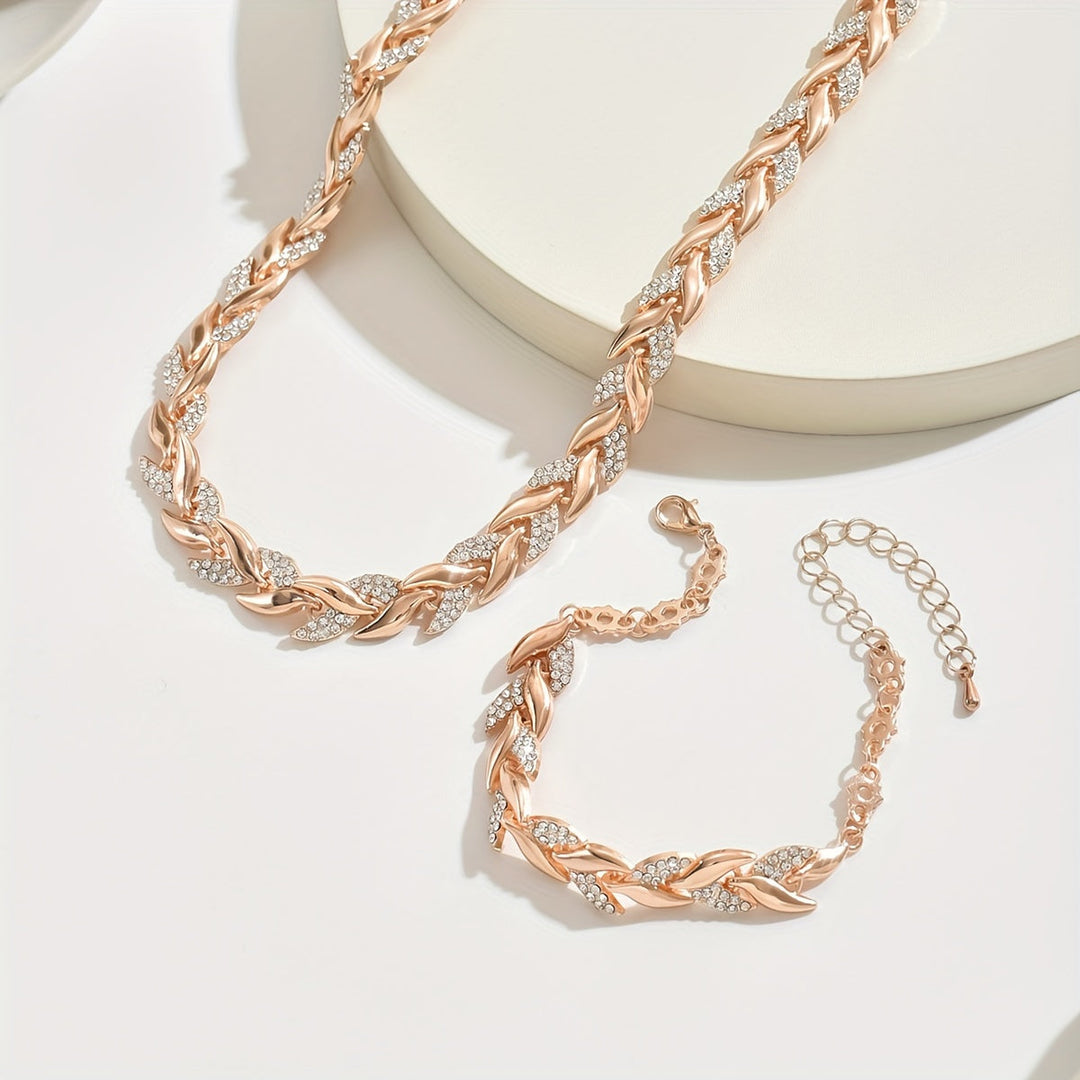 Marlene | Elegant Halsband och Armband Set