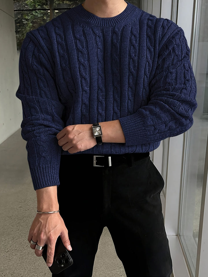 Preston | Tvinnad Kabel Pullover Tröja