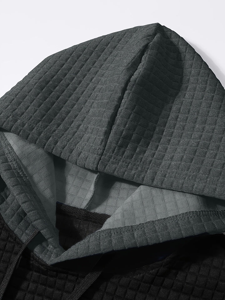 Hayes | Texturerad Färgblock Hoodie