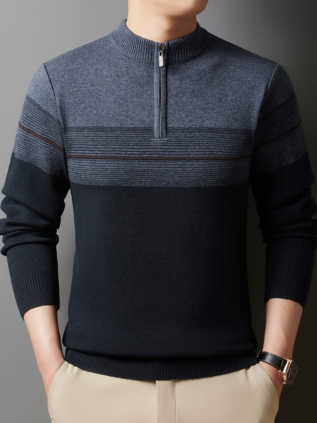 Oscar | Zip-Neck Tröja
