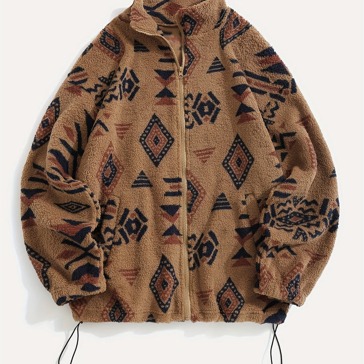 Carmen | Mönstrad Zip-Up Jacka