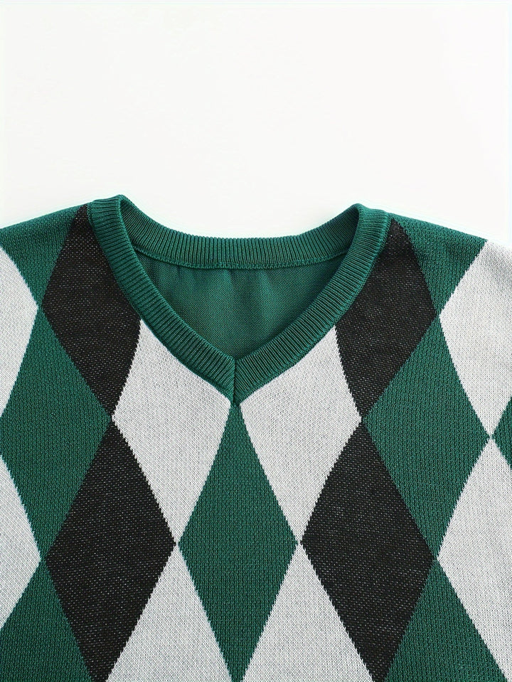 Chandler | Klassisk Argyle Tröja Väster