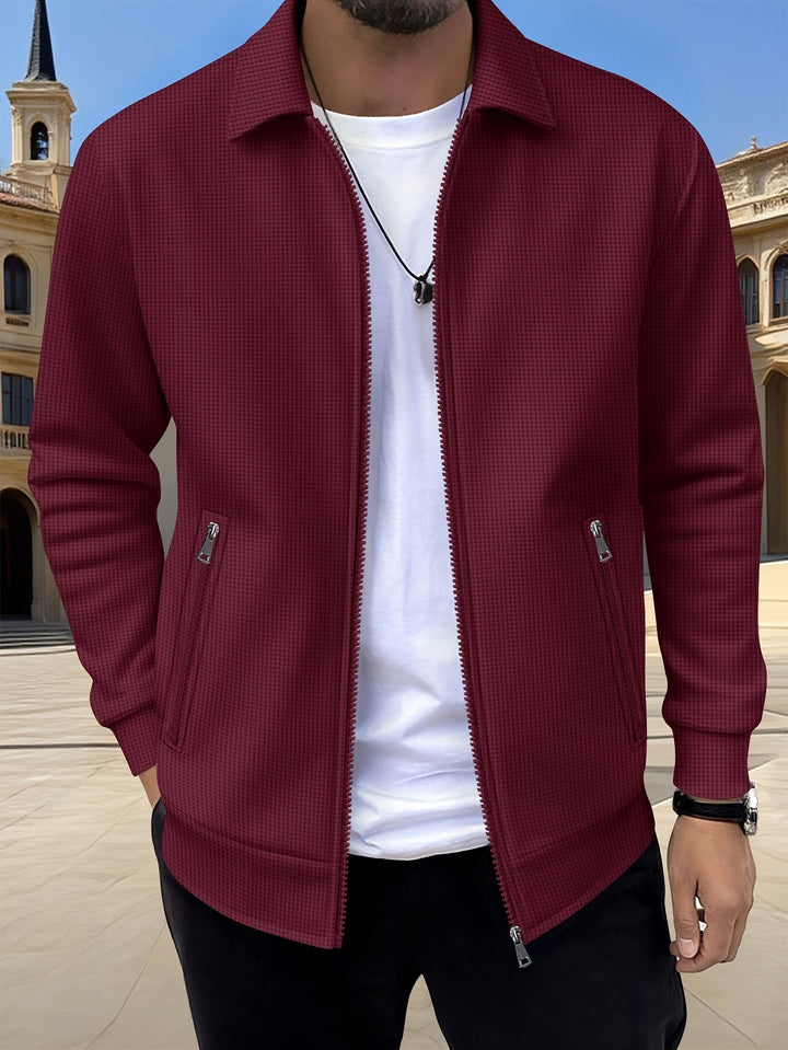 Cameron | Texturerad Zipjacka