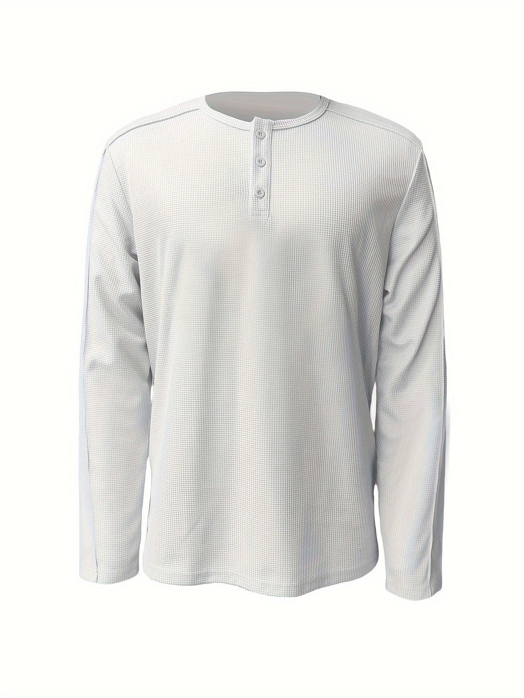 Carson | Texturerad långärmad Henley