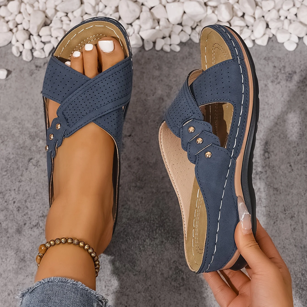 Charlotte | Premium Ortopedisk Kil Sandal